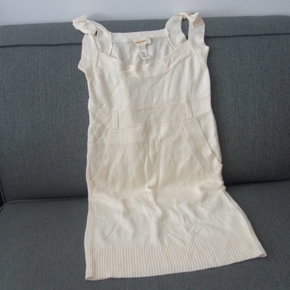 Diesel Shoulder Strap Dress Kangaroo Pocket Size S - Picture 1 of 16